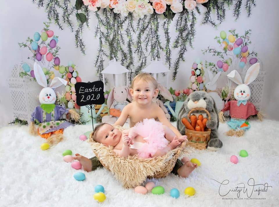 Kate Easter Swag Floral Backdrop for photography - Image 7