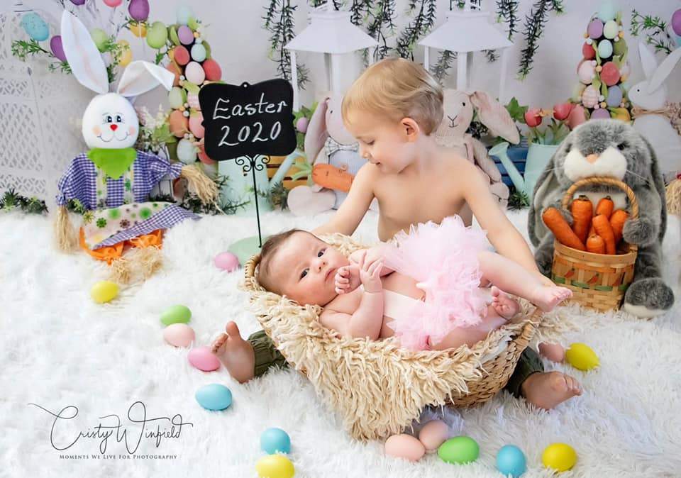 Kate Easter Swag Floral Backdrop for photography - Image 8