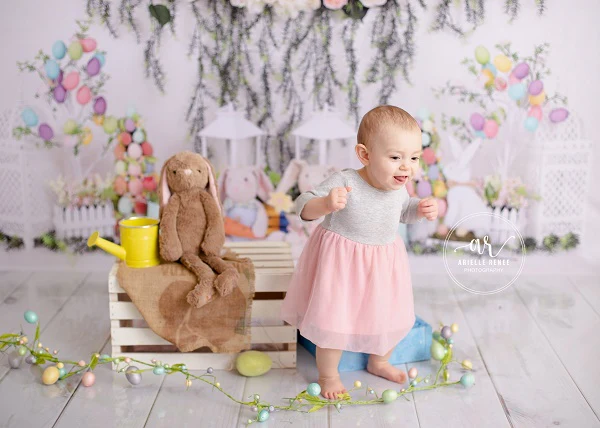 Kate Easter Swag Floral Backdrop for photography - Image 9