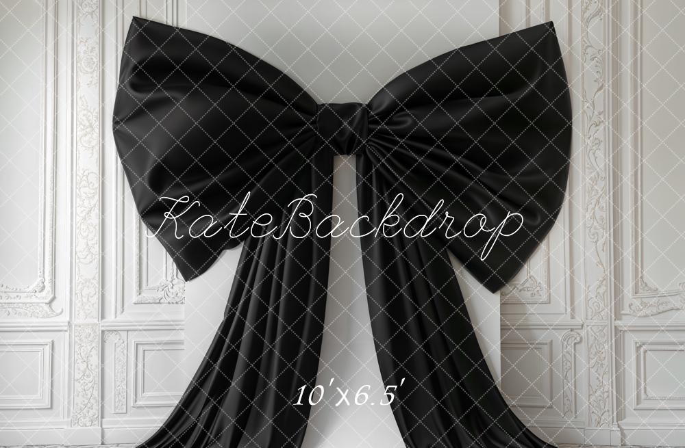 Kate Elegant Black Bow Retro Wall Backdrop Designed by Emetselch - Image 4