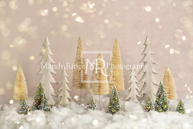 Kate Elegant Christmas Trees with Glitter Backdrop Designed By Mandy Ringe Photography - Image 2
