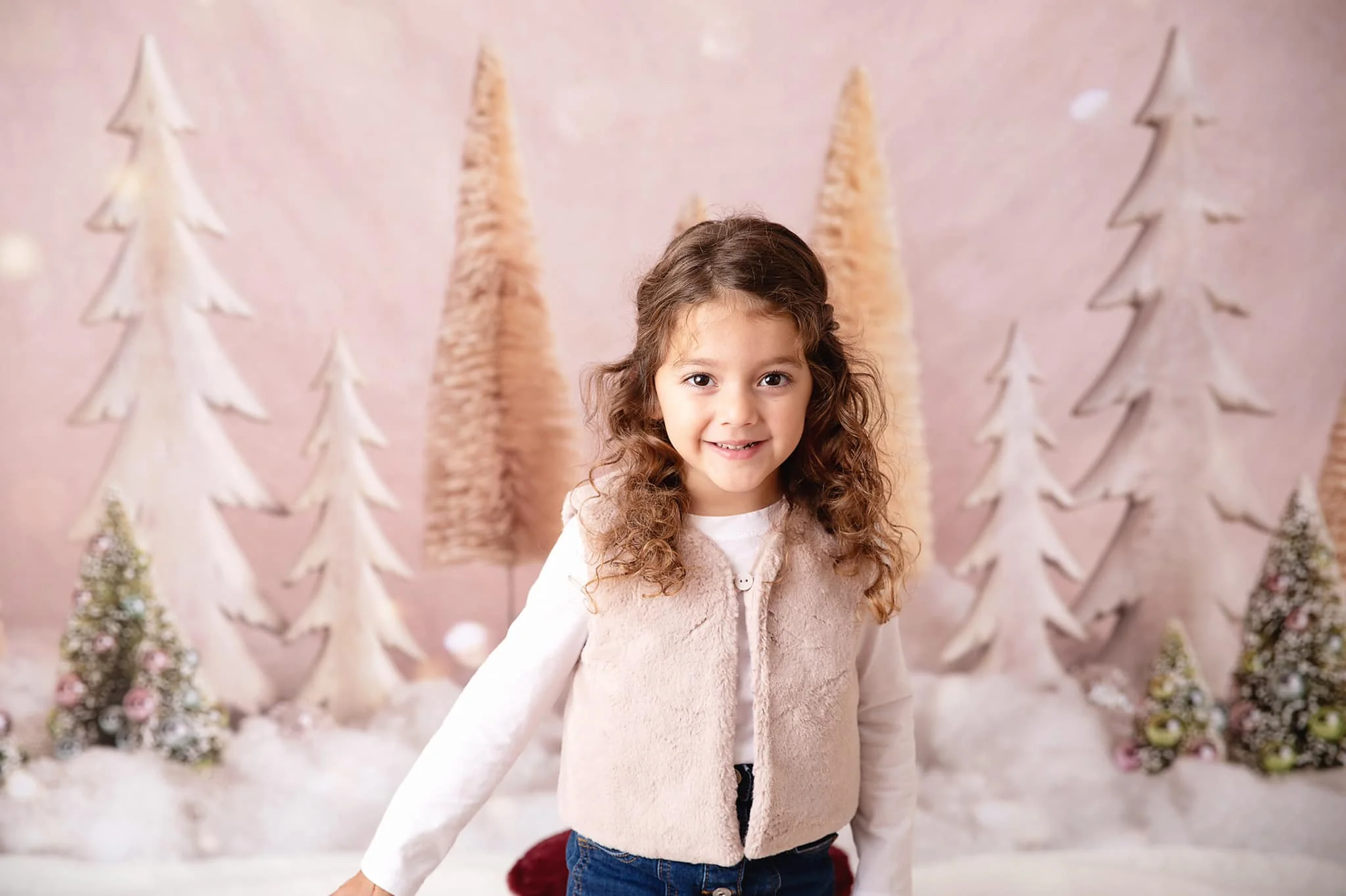 Kate Elegant Christmas Trees with Glitter Backdrop Designed By Mandy Ringe Photography - Image 4