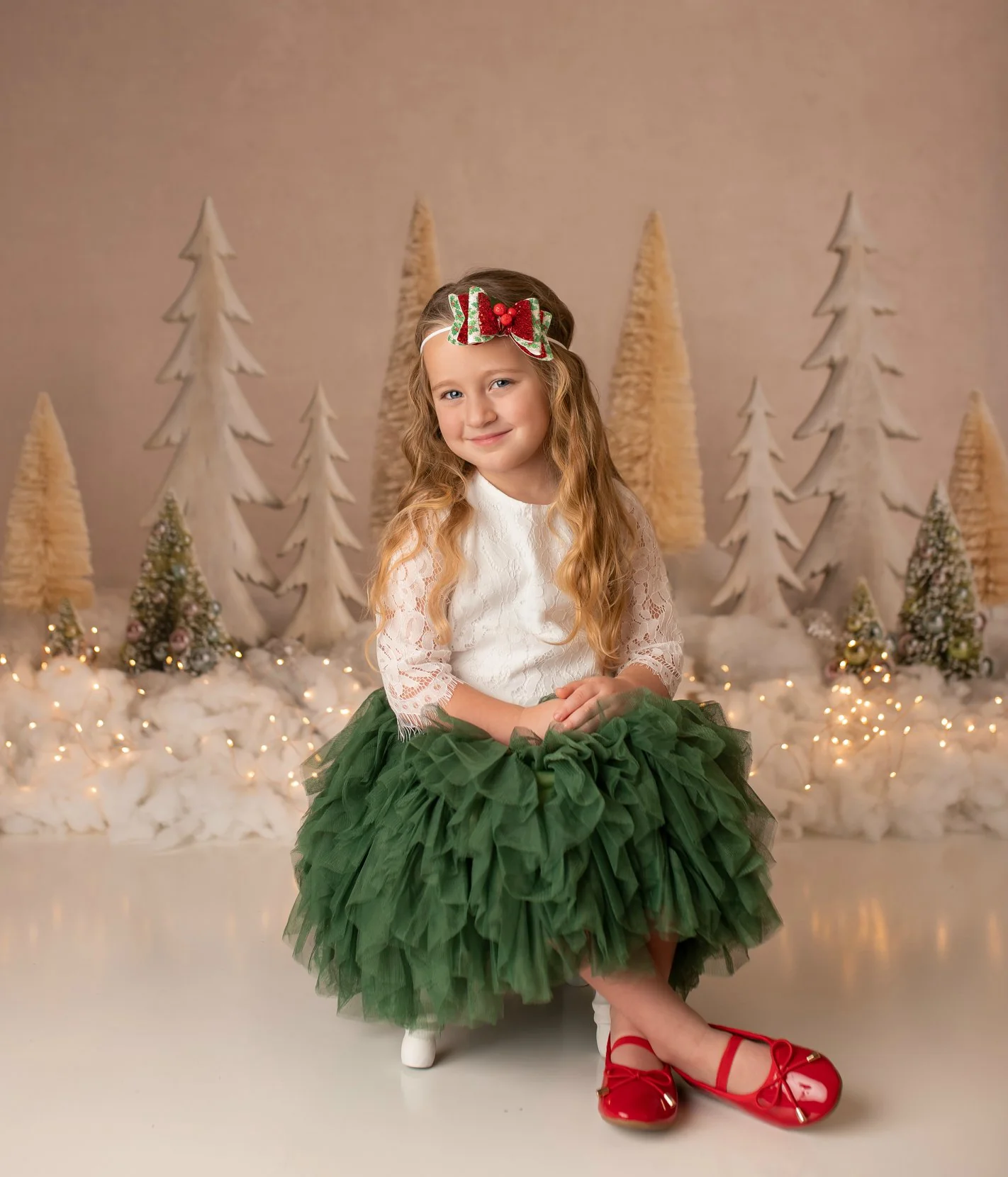 Kate Elegant Christmas Trees with Glitter Backdrop Designed By Mandy Ringe Photography - Image 6