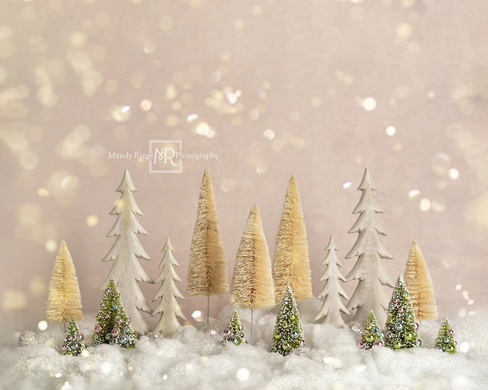 Kate Elegant Christmas Trees with Glitter Backdrop Designed By Mandy Ringe Photography - Image 9