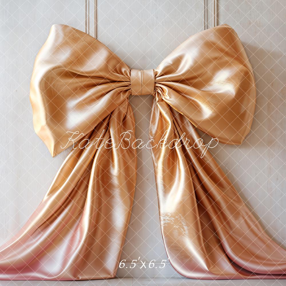 Kate Elegant Gold Bow Backdrop Designed by Emetselch - Image 2