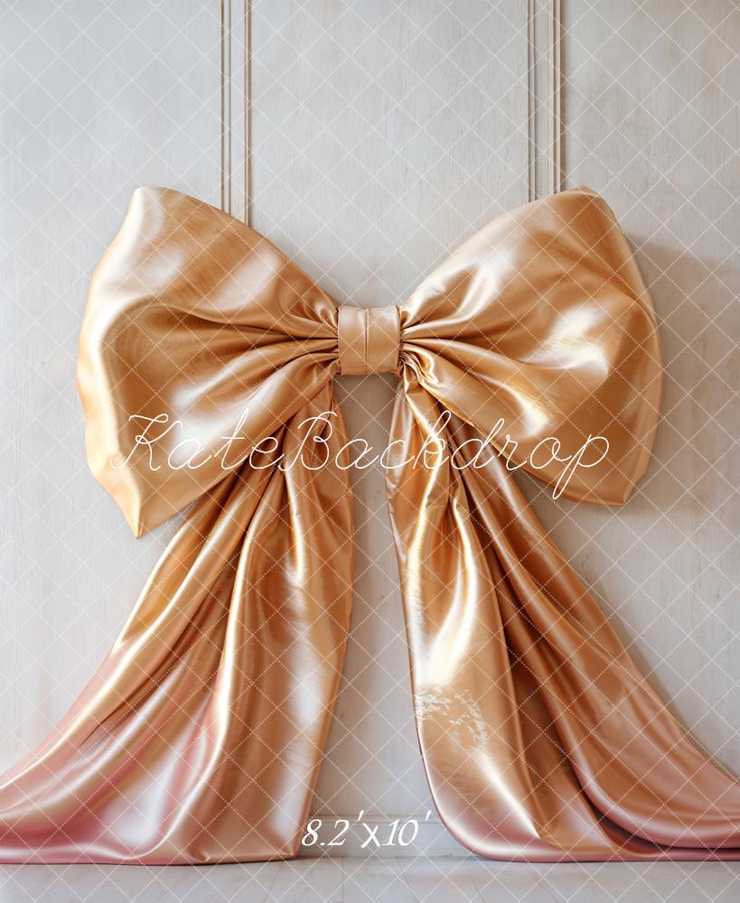 Kate Elegant Gold Bow Backdrop Designed by Emetselch - Image 5