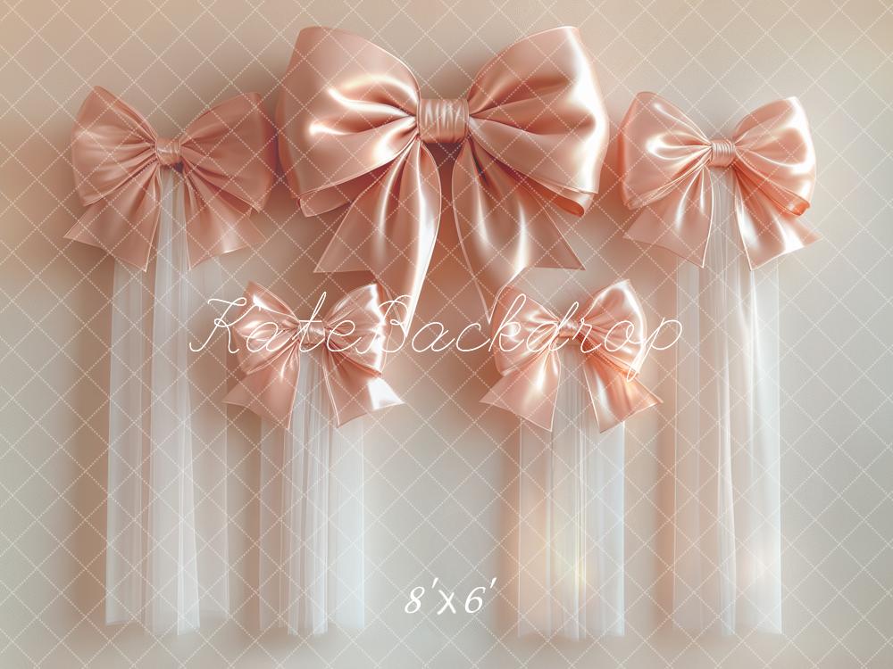 Kate Elegant Pink Bows Backdrop Designed by Mini MakeBelieve - Image 3
