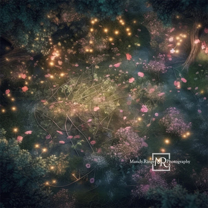 Kate Enchanted Spring Fairy Forest Floor Backdrop Designed by Mandy Ringe Photography - Image 2