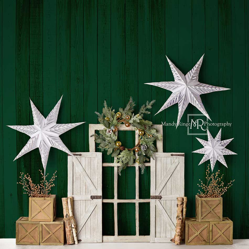 Kate Evergreen Christmas Holiday Backdrop Designed By Mandy Ringe Photography - Image 9