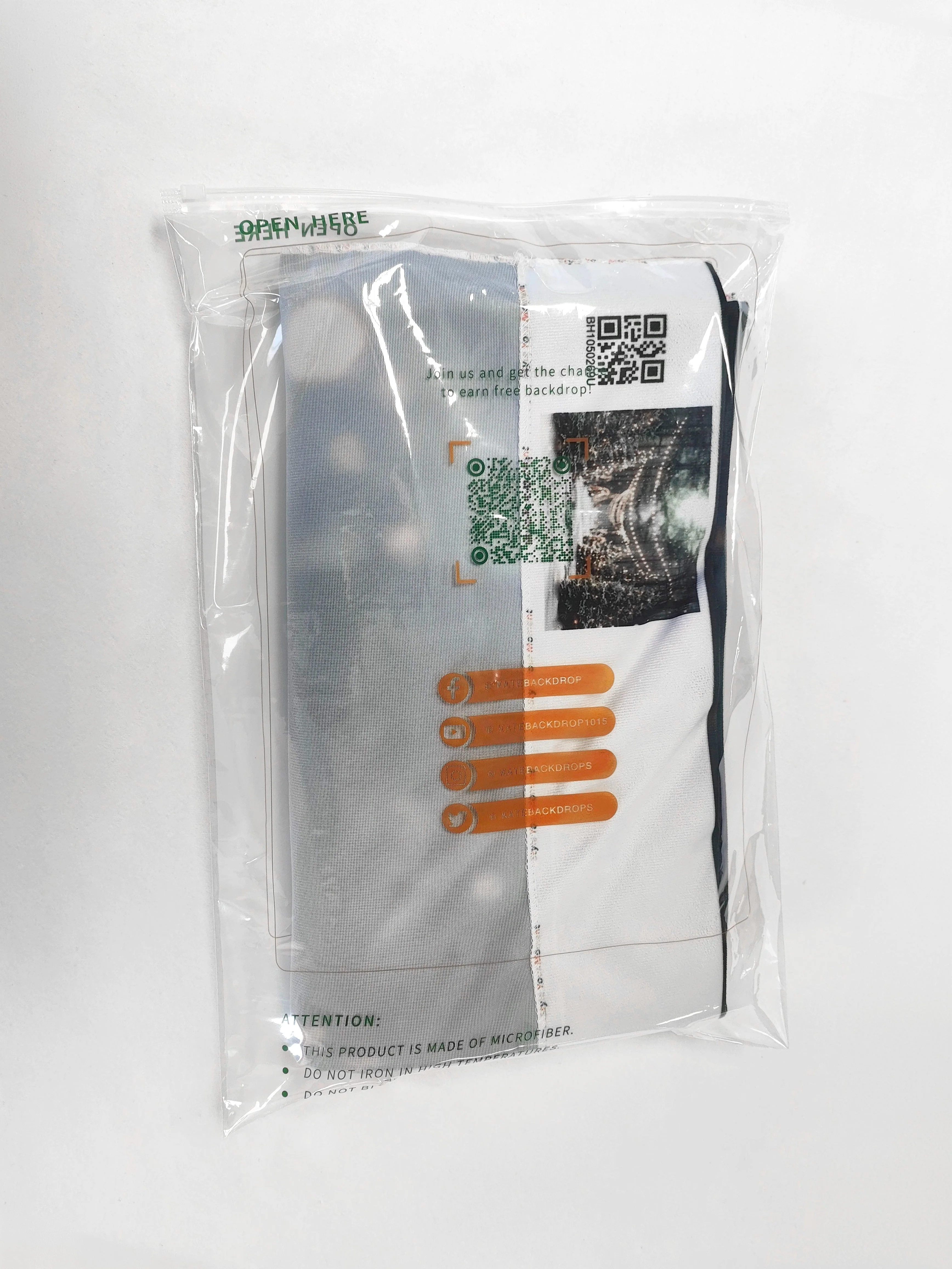 Kate Fabric Backdrop Plastic Seal Bag Packaging Bag - Image 4
