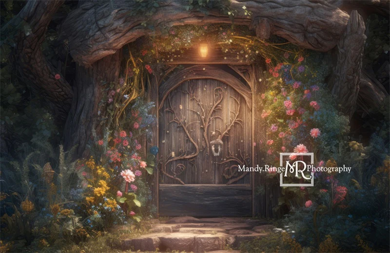 Kate Fairy Door Flower Backdrop Designed by Mandy Ringe Photography - Image 3