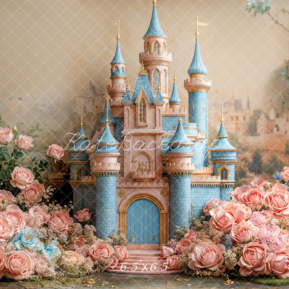 Kate Fairy Dreamy Castle Floral Backdrop Designed by Emetselch - Image 2