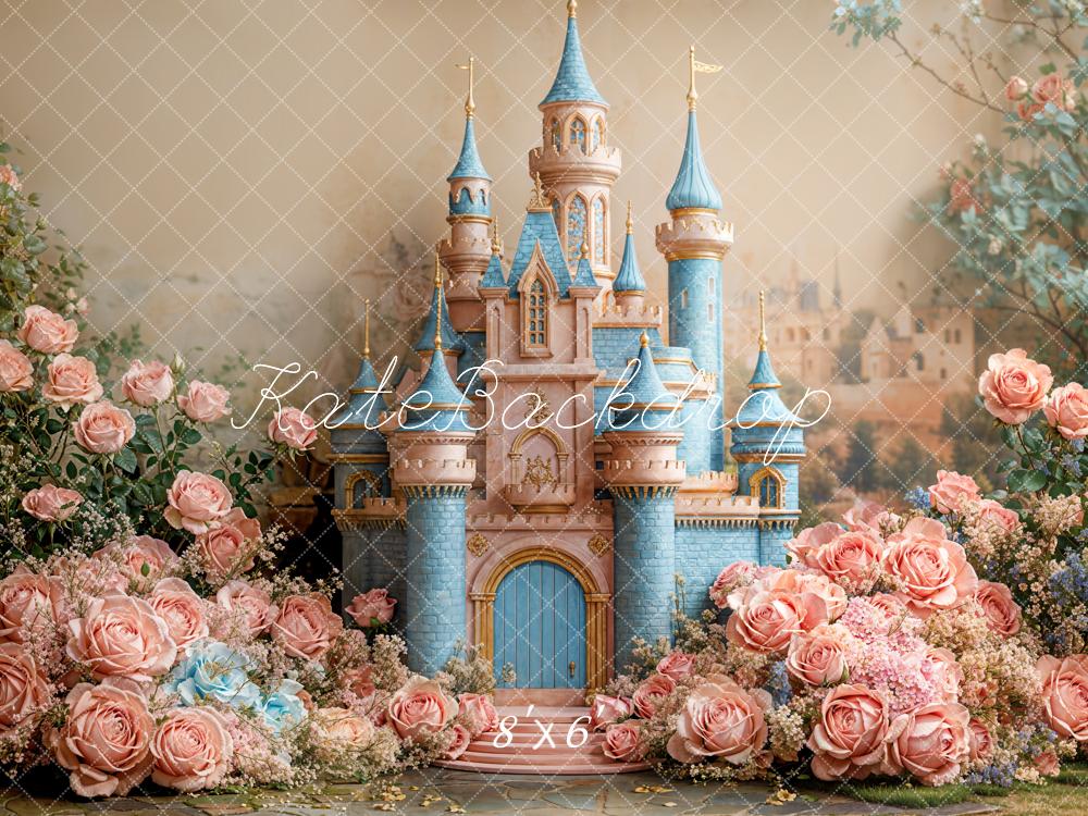 Kate Fairy Dreamy Castle Floral Backdrop Designed by Emetselch - Image 3