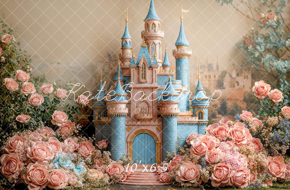 Kate Fairy Dreamy Castle Floral Backdrop Designed by Emetselch - Image 4