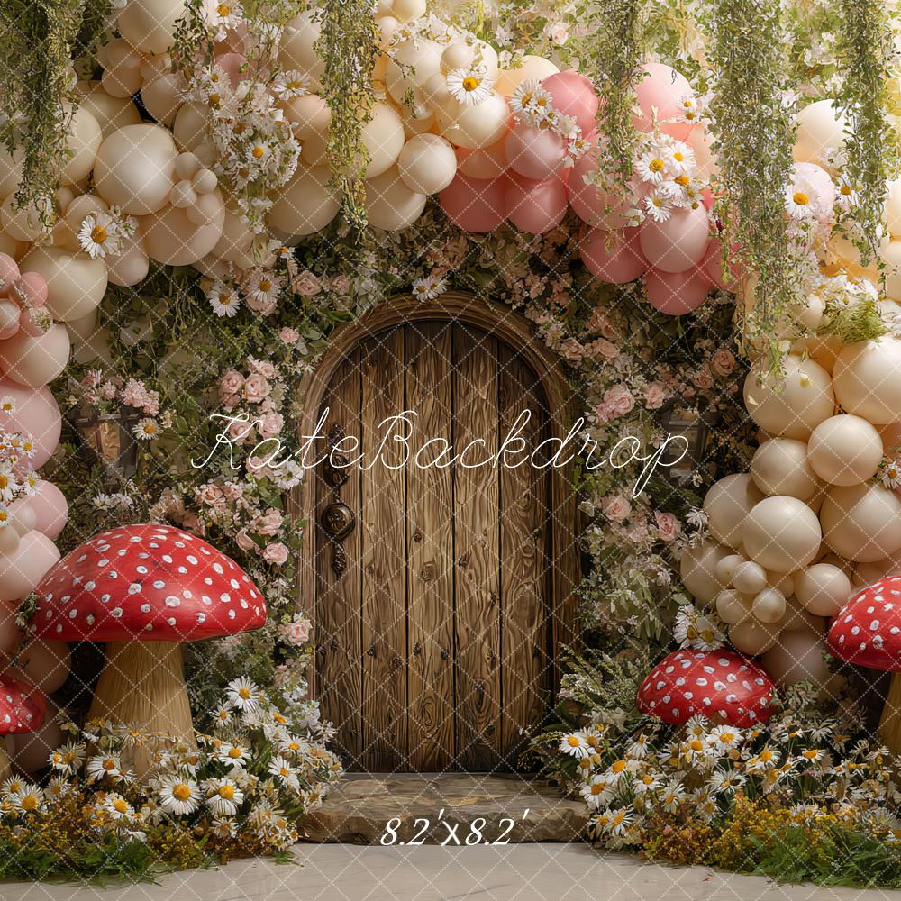 Kate Fairy Fantasy Balloon Arch Mushrooms Backdrop Designed by Ashley Paul - Image 7