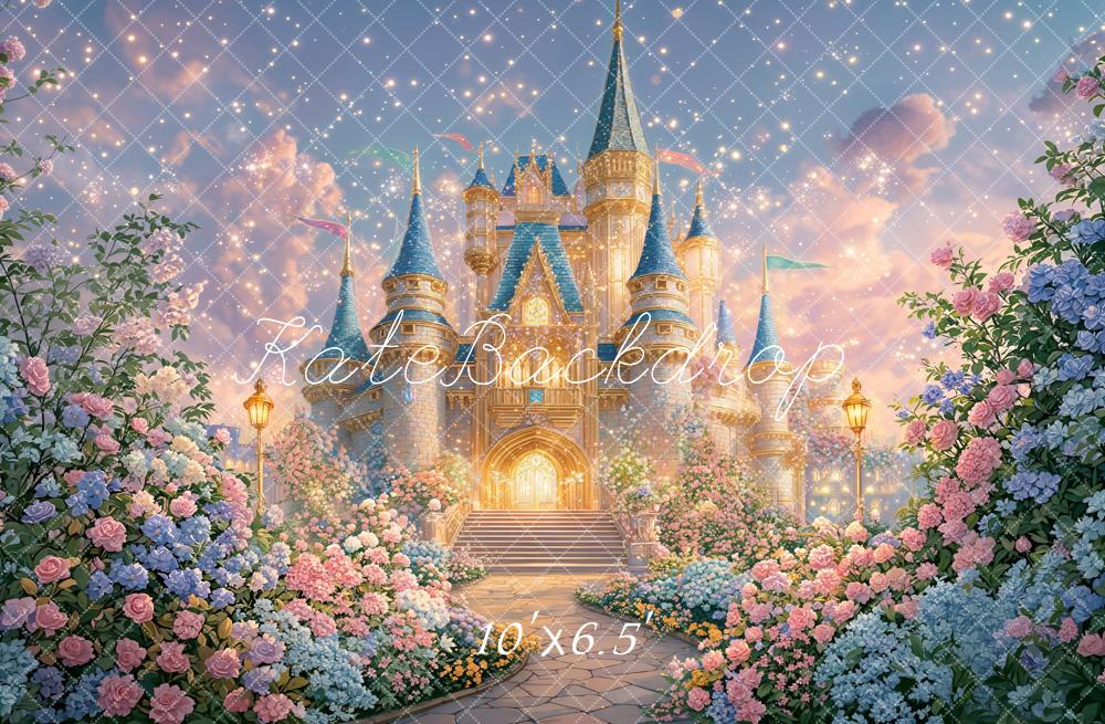 Kate Fairy Fantasy Castle Garden Pastel Backdrop Designed by GQ - Image 4
