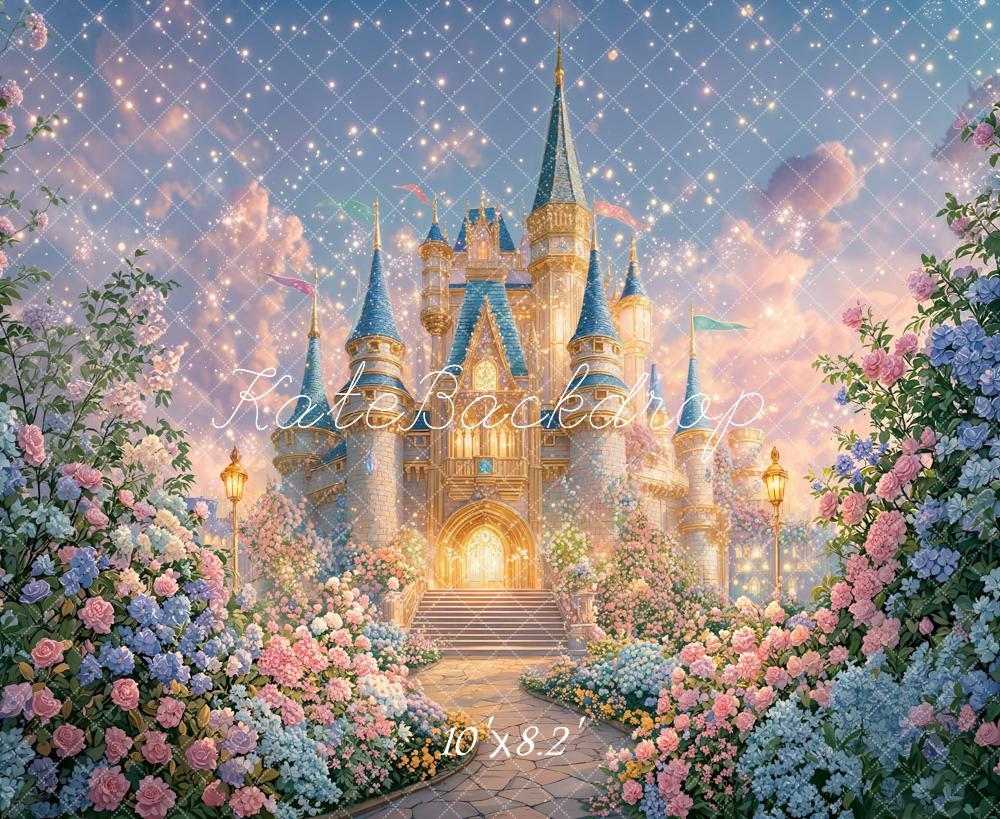 Kate Fairy Fantasy Castle Garden Pastel Backdrop Designed by GQ - Image 6