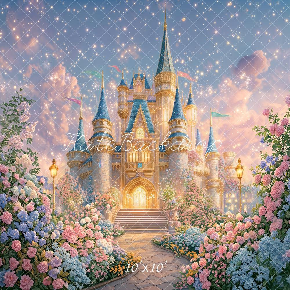 Kate Fairy Fantasy Castle Garden Pastel Backdrop Designed by GQ - Image 7