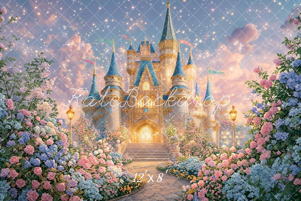 Kate Fairy Fantasy Castle Garden Pastel Backdrop Designed by GQ - Image 8