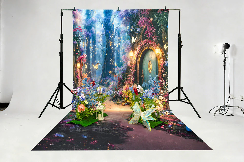 Kate Spring Fairy Fantasy Forest Lanterns Backdrop Designed by Emetselch - Image 11