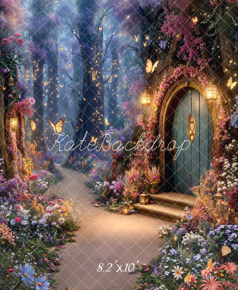 Kate Spring Fairy Fantasy Forest Lanterns Backdrop Designed by Emetselch - Image 13
