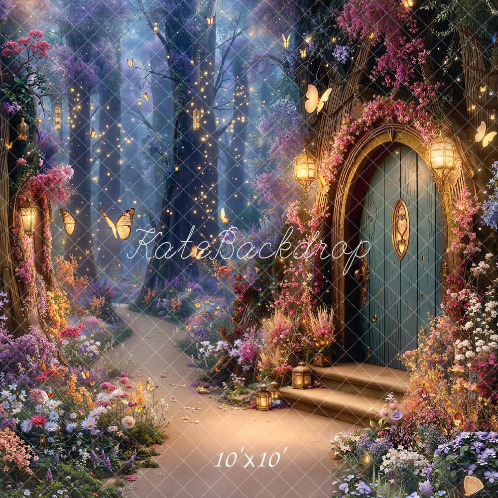 Kate Spring Fairy Fantasy Forest Lanterns Backdrop Designed by Emetselch - Image 14