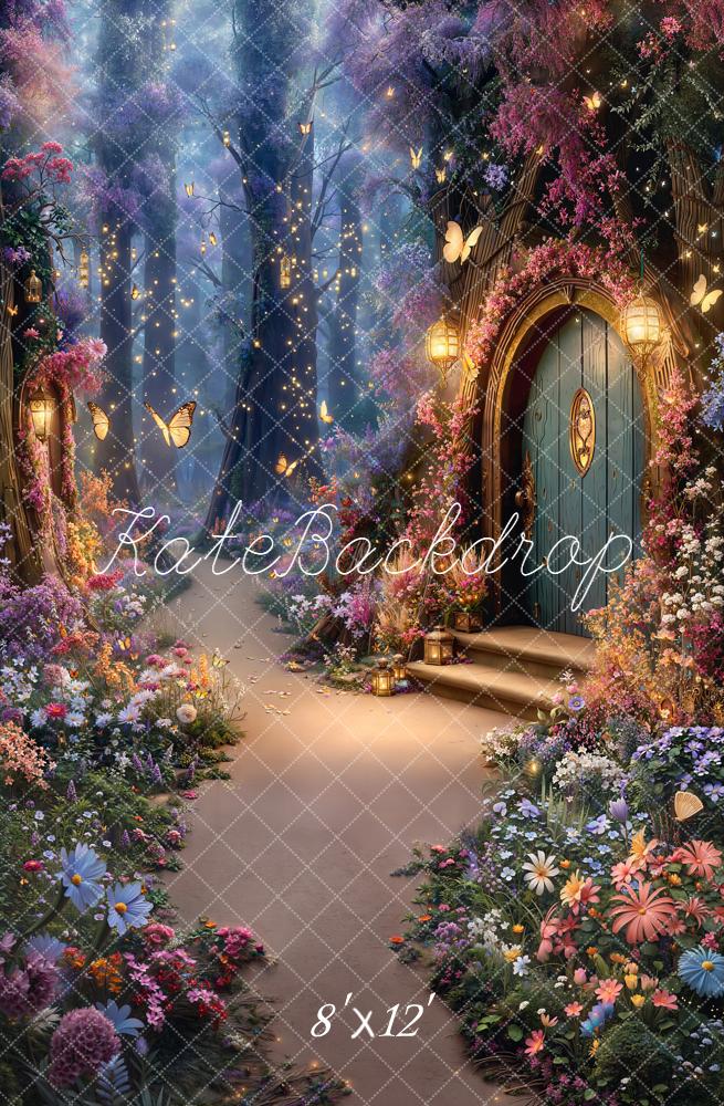 Kate Spring Fairy Fantasy Forest Lanterns Backdrop Designed by Emetselch - Image 16