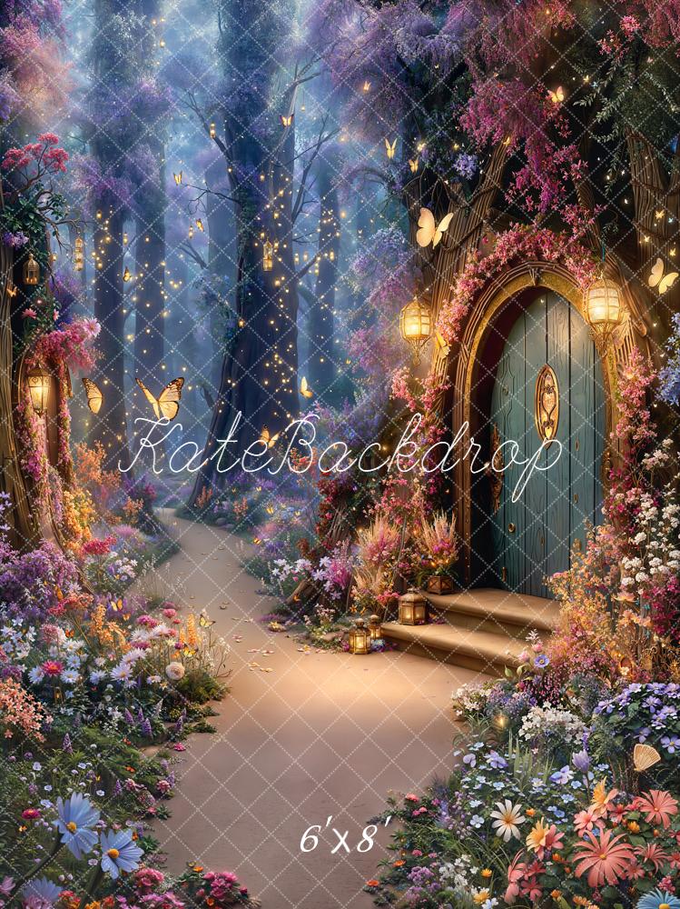 Kate Spring Fairy Fantasy Forest Lanterns Backdrop Designed by Emetselch - Image 9