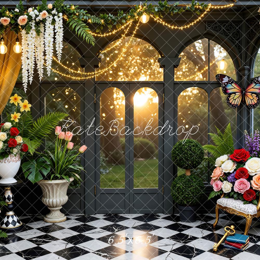 Kate Fairy Fantasy Garden Chessboard Backdrop Designed by Mini MakeBelieve - Image 2