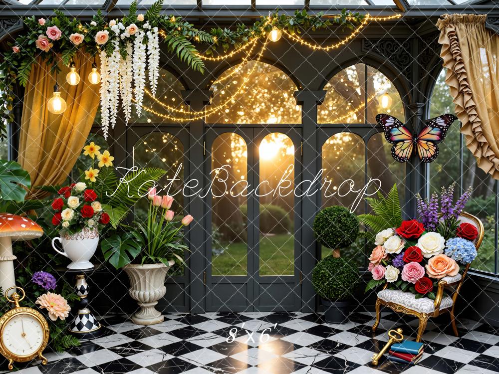 Kate Fairy Fantasy Garden Chessboard Backdrop Designed by Mini MakeBelieve - Image 3
