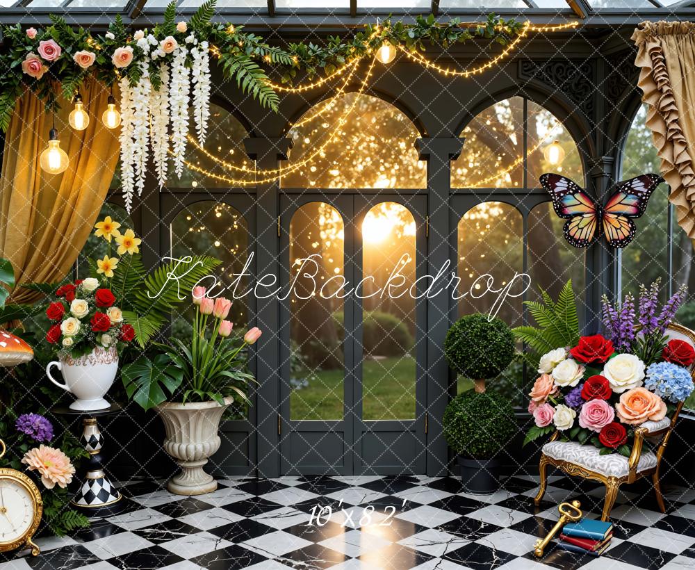 Kate Fairy Fantasy Garden Chessboard Backdrop Designed by Mini MakeBelieve - Image 6