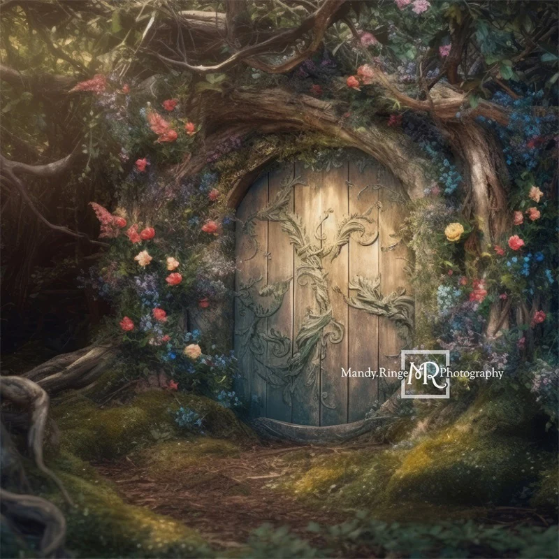 Kate Fairy Forest House Flower Backdrop Designed by Mandy Ringe Photography - Image 3