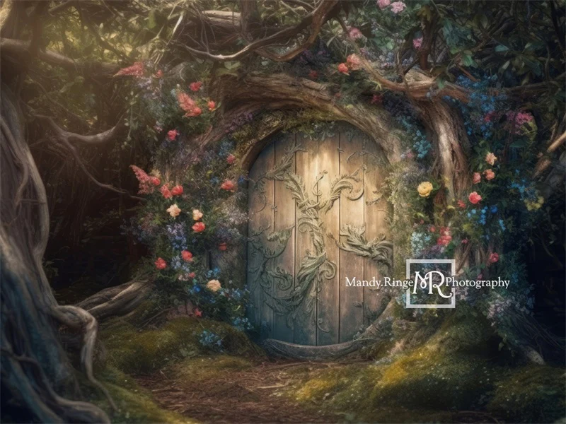 Kate Fairy Forest House Flower Backdrop Designed by Mandy Ringe Photography - Image 5
