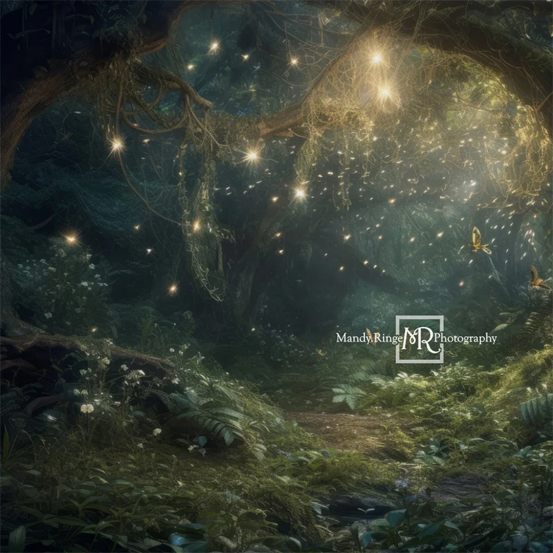 Kate Spring Fairy Forest Night Backdrop Designed by Mandy Ringe Photography - Image 4