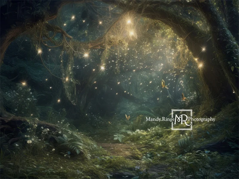 Kate Spring Fairy Forest Night Backdrop Designed by Mandy Ringe Photography - Image 6