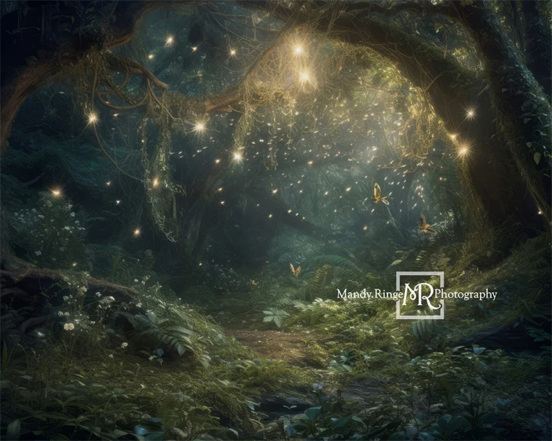 Kate Spring Fairy Forest Night Backdrop Designed by Mandy Ringe Photography - Image 7