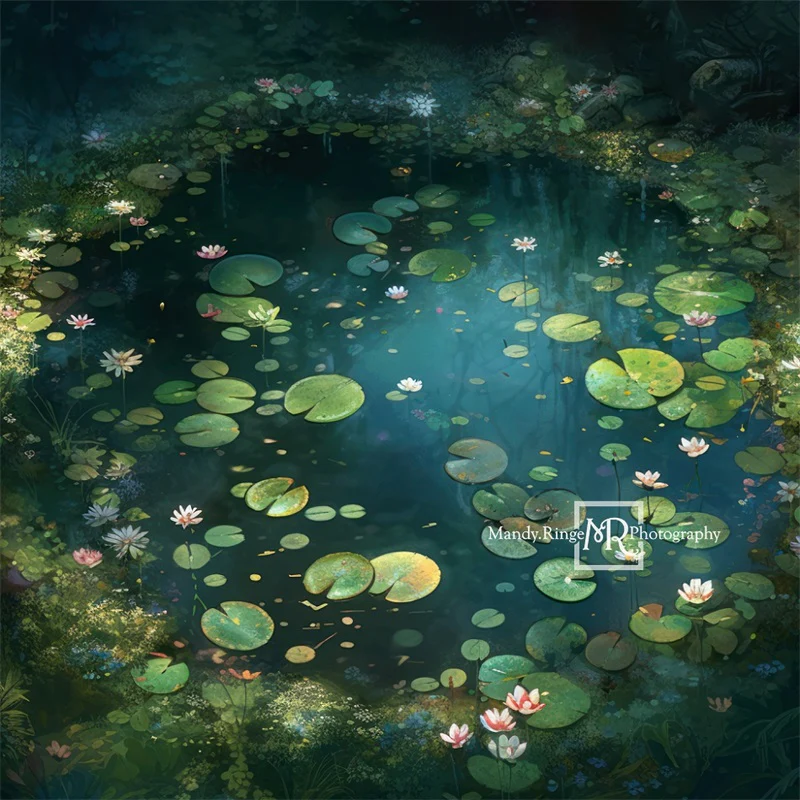 Kate Fairy Forest Waterlily Backdrop Designed by Mandy Ringe Photography - Image 2