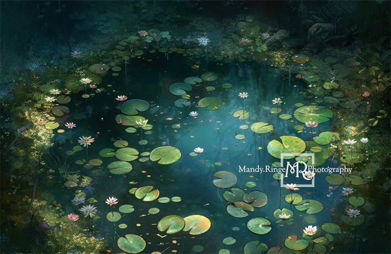 Kate Fairy Forest Waterlily Backdrop Designed by Mandy Ringe Photography - Image 3