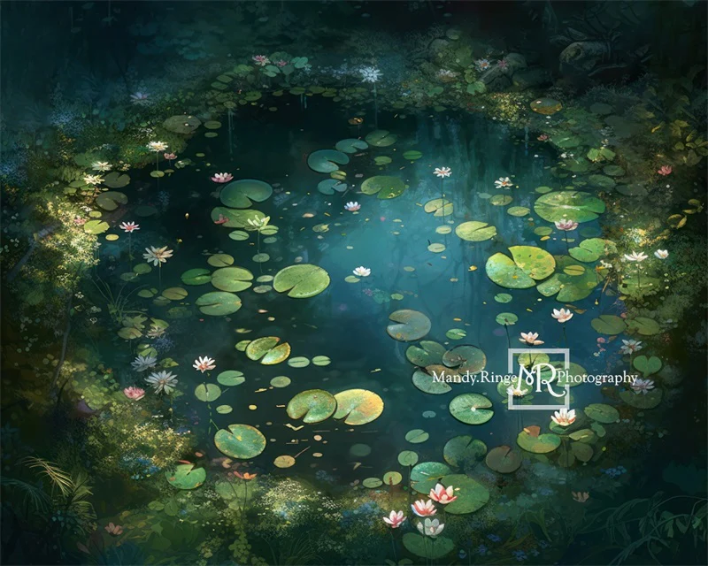 Kate Fairy Forest Waterlily Backdrop Designed by Mandy Ringe Photography - Image 5