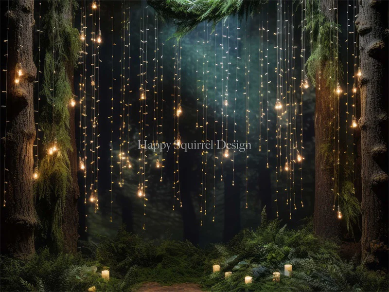 Kate Fairy Lights Forest Backdrop Designed by Happy Squirrel Design - Image 3