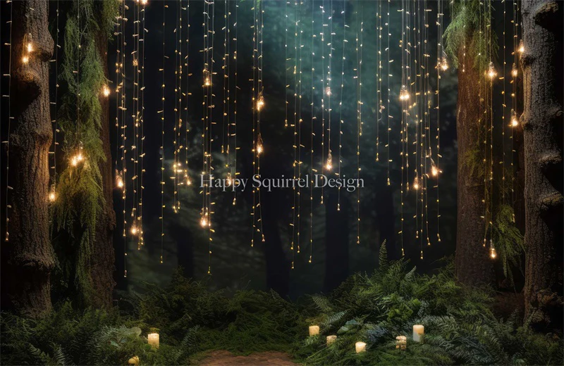 Kate Fairy Lights Forest Backdrop Designed by Happy Squirrel Design - Image 4