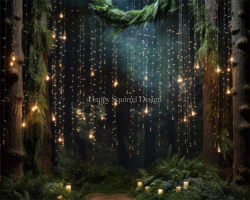 Kate Fairy Lights Forest Backdrop Designed by Happy Squirrel Design - Image 5
