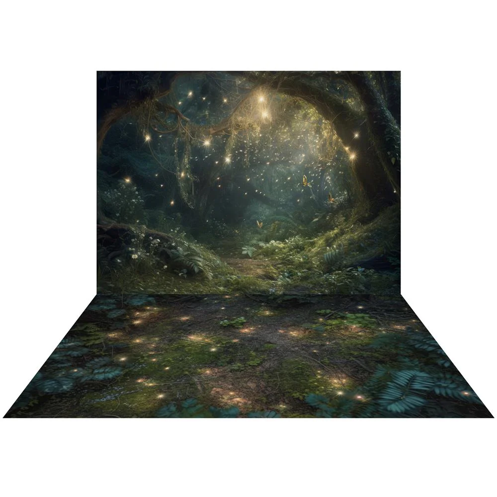 Kate Fairy Night Backdrop+Forest Floor Backdrop Designed by Mandy Ringe Photography - Image 2