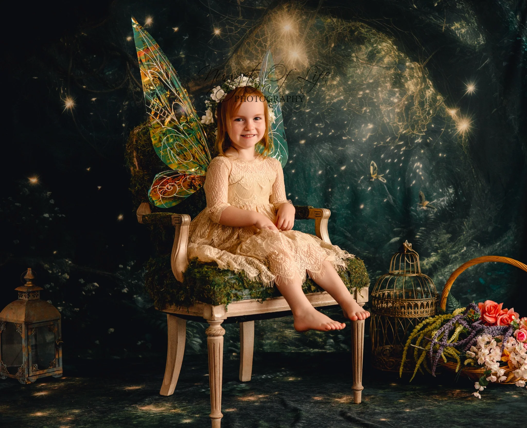 Kate Fairy Night Backdrop+Forest Floor Backdrop Designed by Mandy Ringe Photography - Image 3