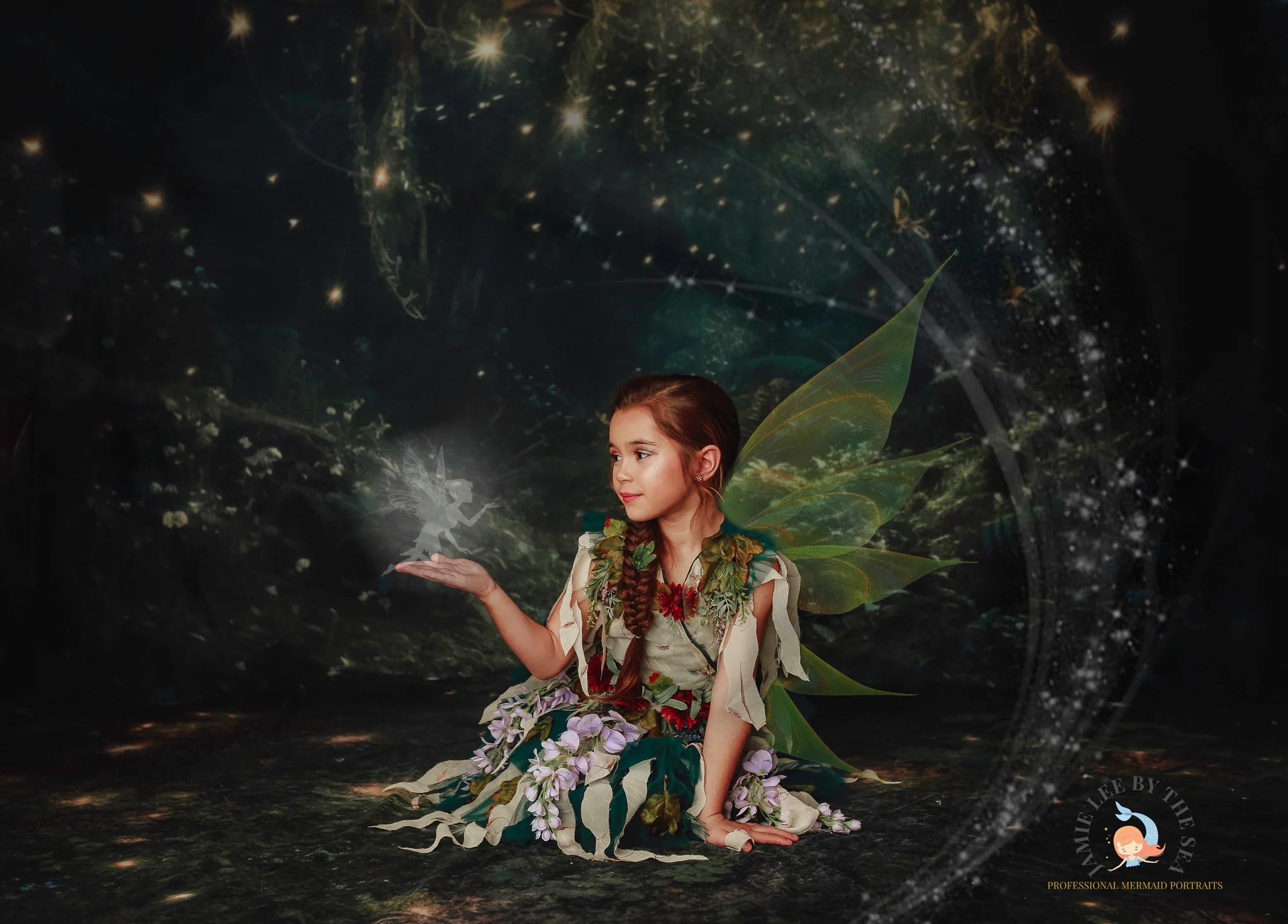 Kate Fairy Night Backdrop+Forest Floor Backdrop Designed by Mandy Ringe Photography - Image 7