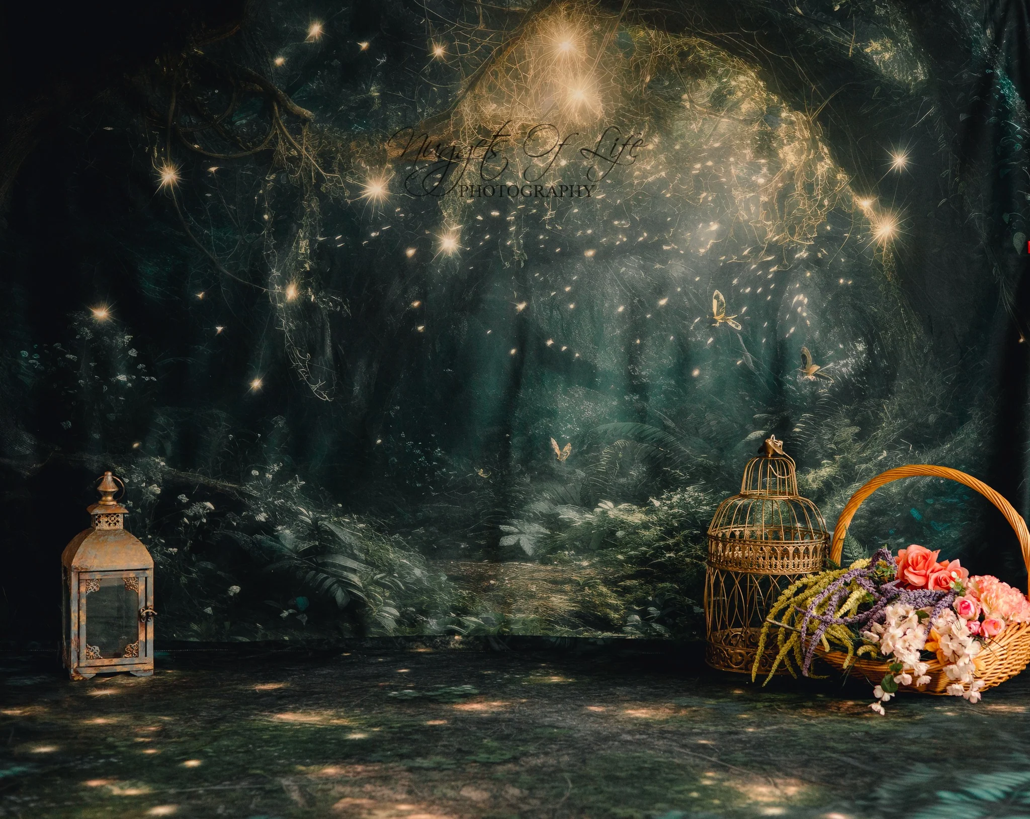 Kate Fairy Night Backdrop+Forest Floor Backdrop Designed by Mandy Ringe Photography - Image 9