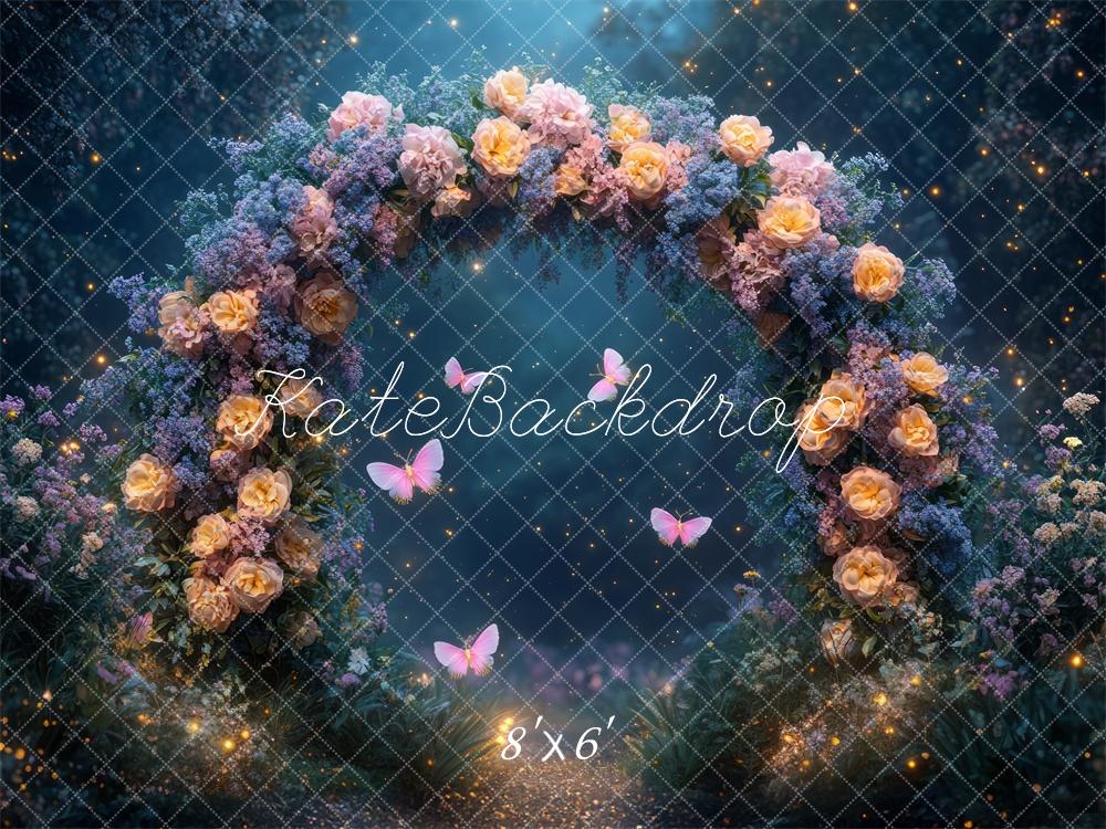 Kate Fairy Night Flower Arch Butterfly Backdrop Designed by Mini MakeBelieve - Image 3