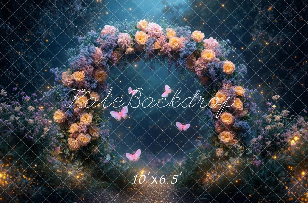 Kate Fairy Night Flower Arch Butterfly Backdrop Designed by Mini MakeBelieve - Image 4