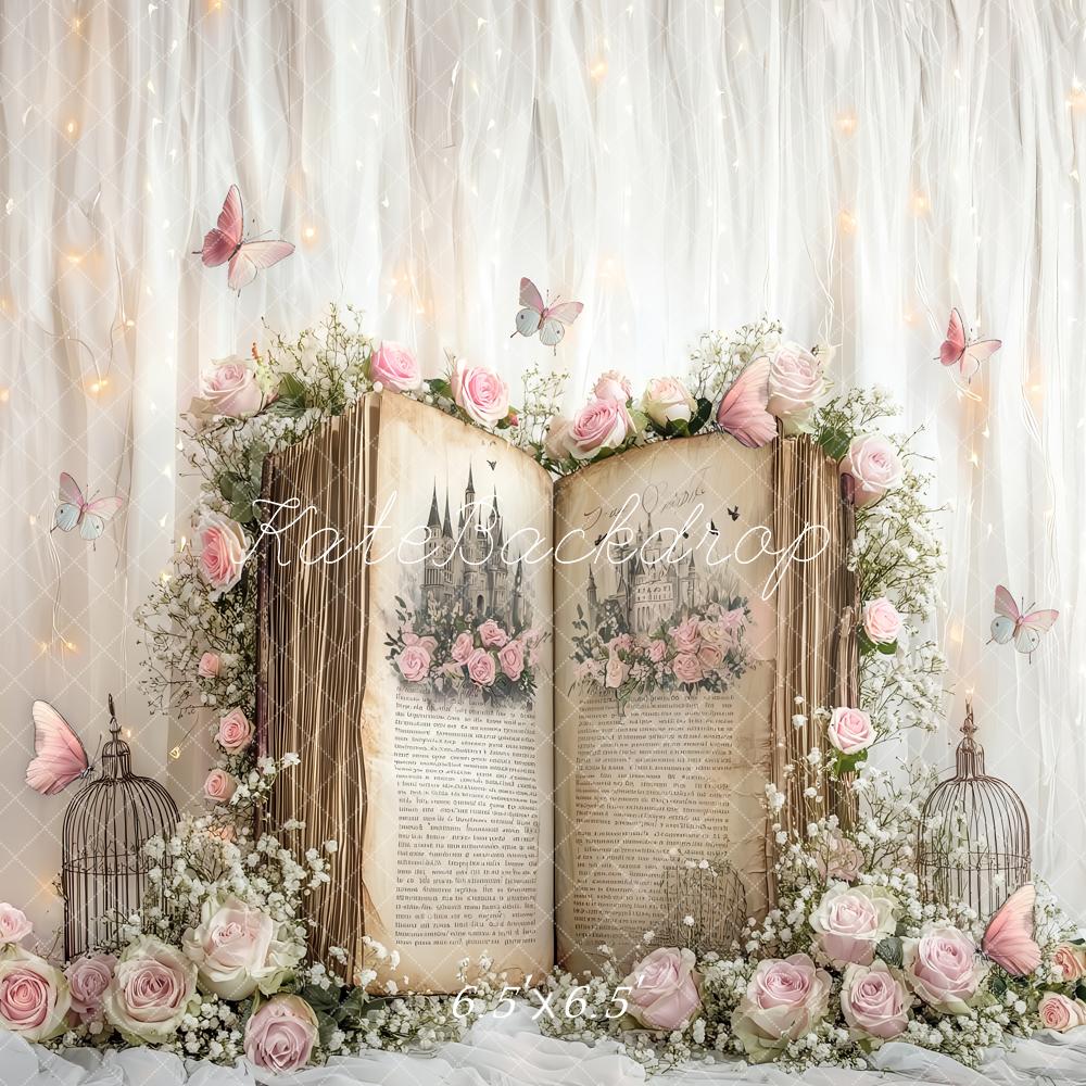 Kate Fairy Tale Book Flower Backdrop Designed by Ashley Paul - Image 7