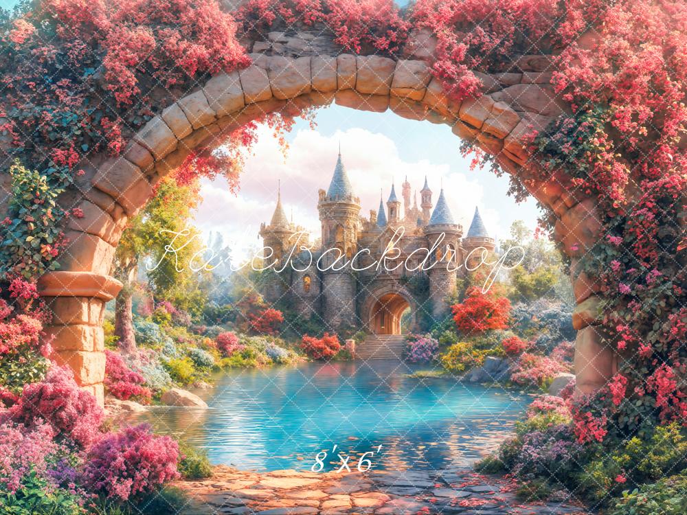 Kate Fairy Tale Castle Arch Garden Backdrop Designed by Emetselch - Image 5
